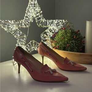 Cole Haan Pink Women's Heels with Tassel Detail